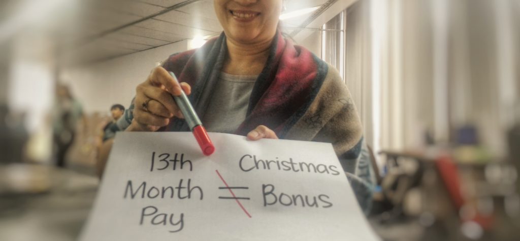 Why the 13th Month Pay is Not the Same as the Christmas Bonus